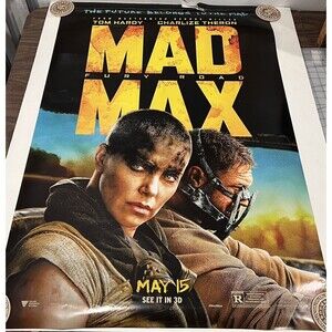 Mad Max Fury Road 2015 Double Sided Original Movie Theater Poster 27" x 40"